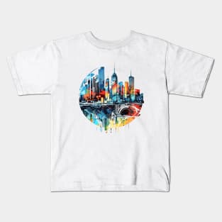 City Skylines Urbain World Fun Life Modern Challenge Kids T-Shirt